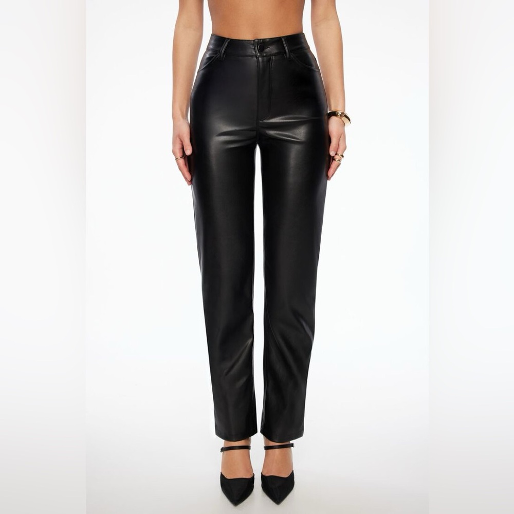 Dynamite- High Rise Faux Leather Pants- 12